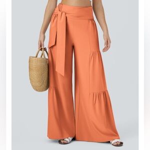 HALARA Orange Wide-Leg Pants